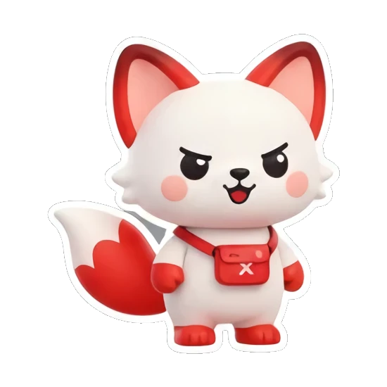 狐狸 喝咖啡 Red Fox Moods sticker for expressive chats and social replies.