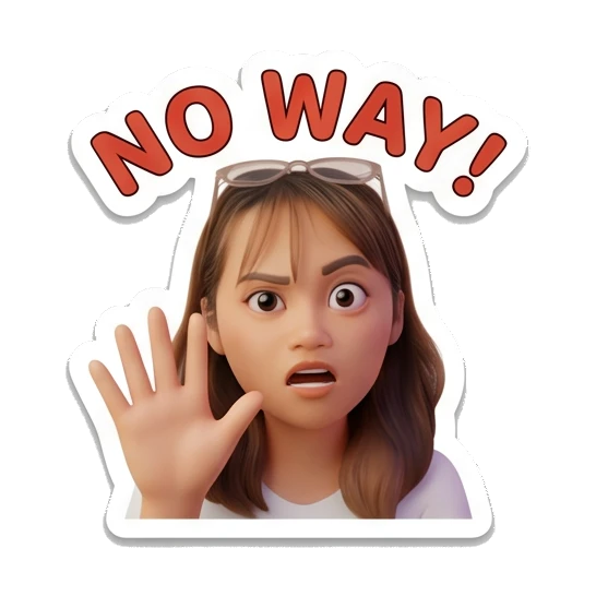 Sticker 11 from AI Sticker Pack, designed for expressive chats, social replies, and everyday reactions.