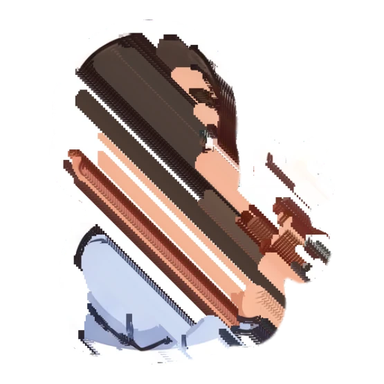 Bearded man clapping hands enthusiastically Cheerful Bearded Office Guy sticker for expressive chats and social replies.