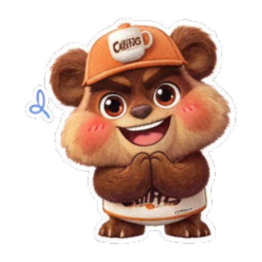 小熊双手合十 Cute Bear Daily Stickers sticker for expressive chats and social replies.