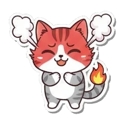 哈哈大笑 Chibi Tabby's Moods sticker for expressive chats and social replies.