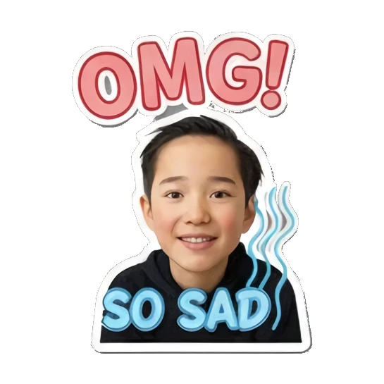 难过伤心状态 Dynamic Boy Expressions sticker for expressive chats and social replies.