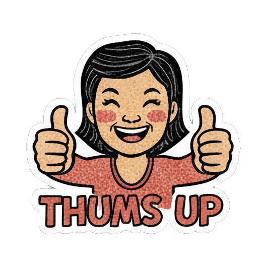 妈妈竖起大拇指点赞 Cheerful Mom Daily Life sticker for expressive chats and social replies.