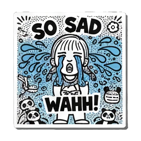 Sticker 13 from AI Sticker Pack, designed for expressive chats, social replies, and everyday reactions.