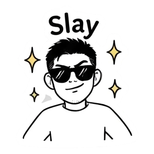 Cool young man wearing sunglasses looking stylish Cool Guy Daily Vibes sticker for expressive chats and social replies.