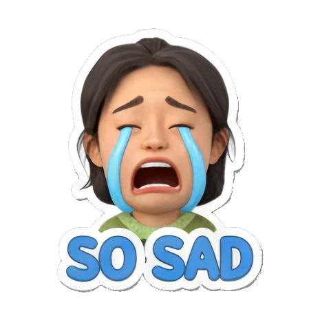 可爱少女表情包，聊天必备 Cute Girl's Daily Moods sticker for expressive chats and social replies.