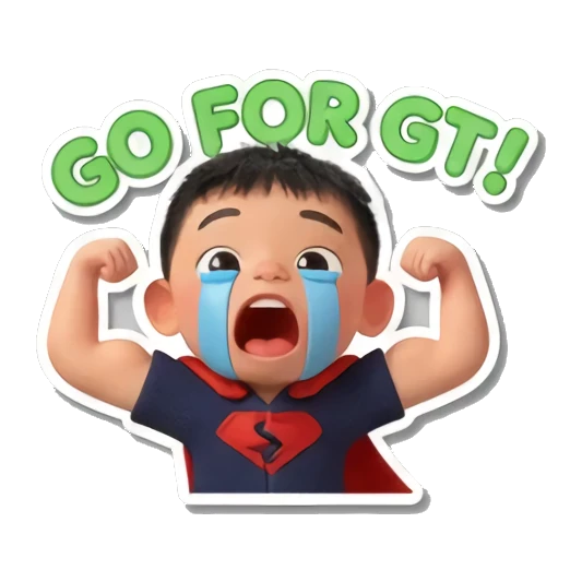 超人哭泣加油 Little Boy's Moods sticker for expressive chats and social replies.