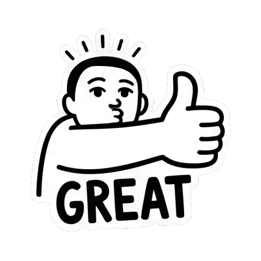 Sticker 6 from AI Sticker Pack, designed for expressive chats, social replies, and everyday reactions.