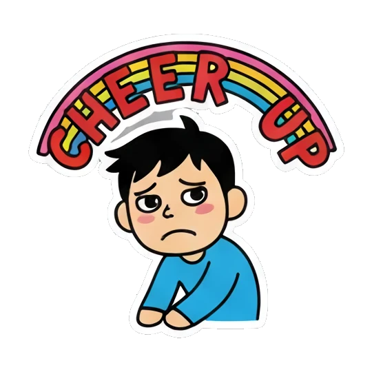 加油打气 Little Boy Daily Expressions sticker for expressive chats and social replies.