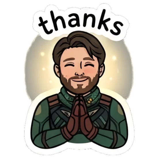 Soldier boy with hands together in a thankful prayer pose Soldier Boy Daily Vibes sticker for expressive chats and social replies.