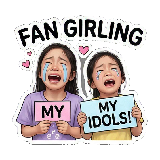 兄妹练习室跳舞互动 K-pop Fan Duo Life sticker for expressive chats and social replies.