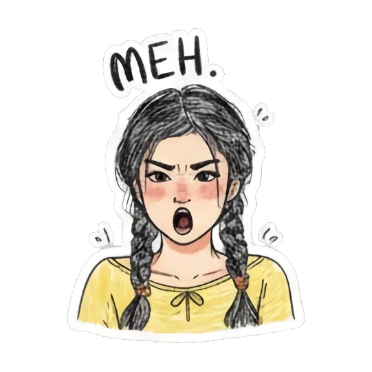 女孩竖起大拇指 Girl's daily sticker for expressive chats and social replies.