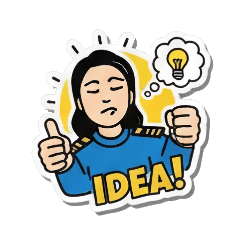指向你You Pop Art Girl's Daily Moods sticker for expressive chats and social replies.