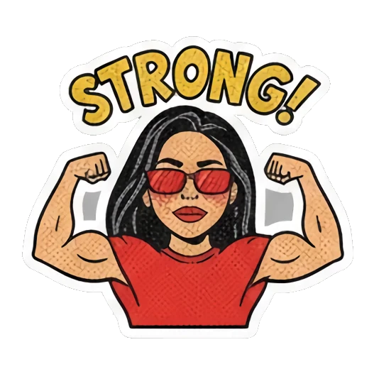喝饮料解渴 Retro Comic Girl Vibes sticker for expressive chats and social replies.