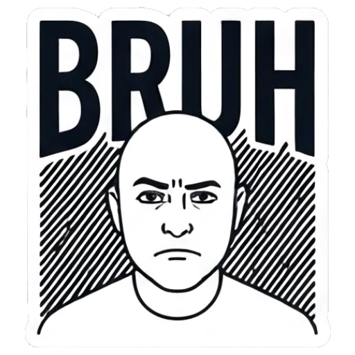 Bald man checking his watch impatiently with 'HURRY UP' text Bald Guy Daily Vibes sticker for expressive chats and social replies.