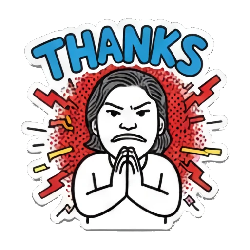 Sticker 3 from AI Sticker Pack, designed for expressive chats, social replies, and everyday reactions.