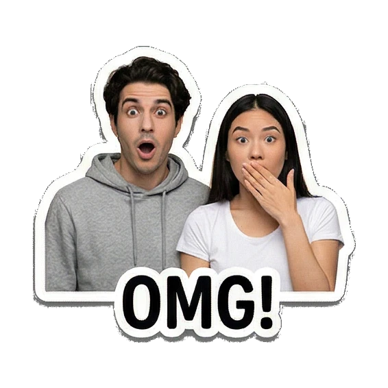 大笑互动瞬间 Couple Daily Vibes sticker for expressive chats and social replies.