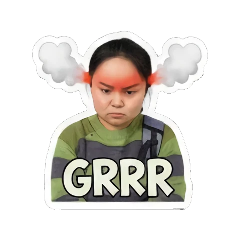 Sticker 8 from AI Sticker Pack, designed for expressive chats, social replies, and everyday reactions.