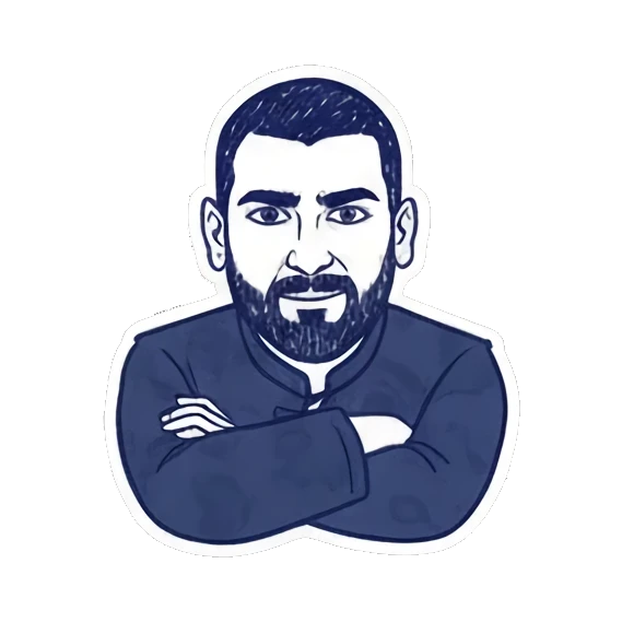 兴奋跳跃喜悦瞬间 Expressive Guy Stickers sticker for expressive chats and social replies.