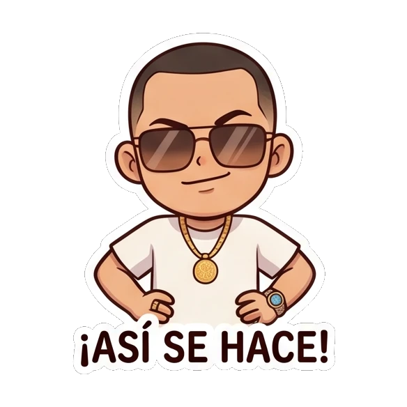 Confident man pointing with a smug smile Cool Urban Guy Daily sticker for expressive chats and social replies.