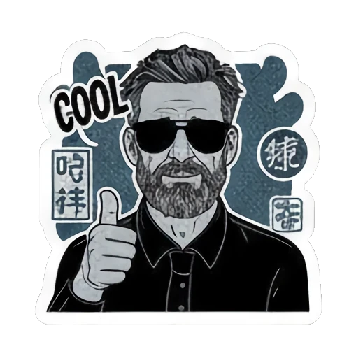 Artistic expressive sticker pack