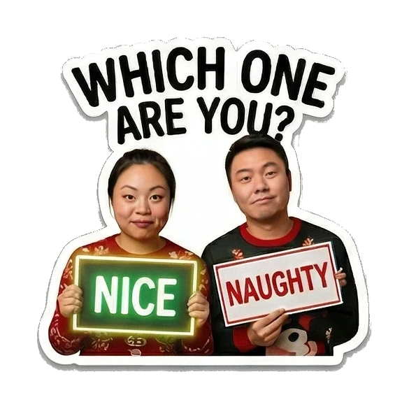 Couple sleeping in armchairs Christmas Couple Adventures sticker for expressive chats and social replies.
