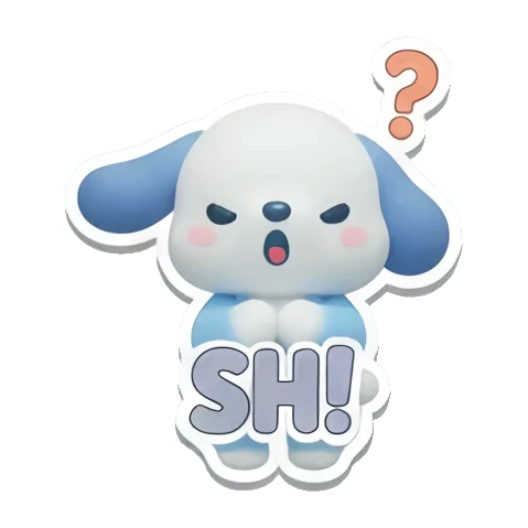 Sticker 12 from blue dog, designed for expressive chats, social replies, and everyday reactions.