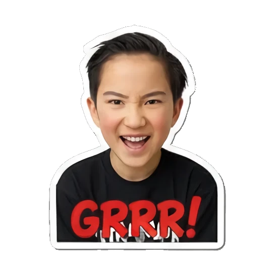 愤怒咆哮表情 Dynamic Boy Expressions sticker for expressive chats and social replies.