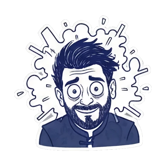 男性角色表情包合集 Expressive Guy Stickers sticker for expressive chats and social replies.