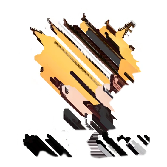 Shocked man with wide eyes and sweat drop, expressing confusion. Office Professional Chibi sticker for expressive chats and social replies.