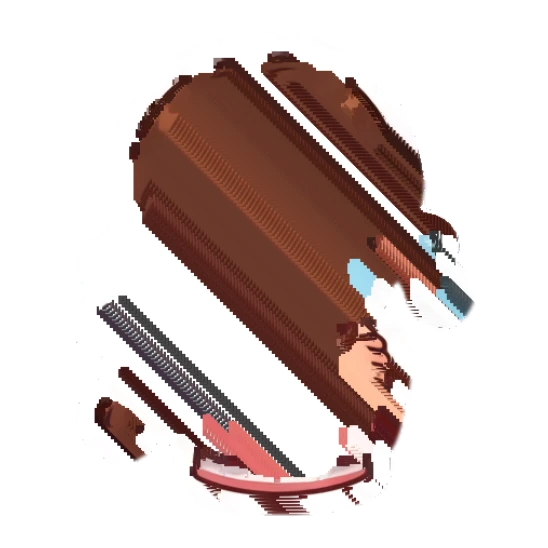 Girl crying loudly while hugging herself Cheerful Brown-Haired Girl sticker for expressive chats and social replies.