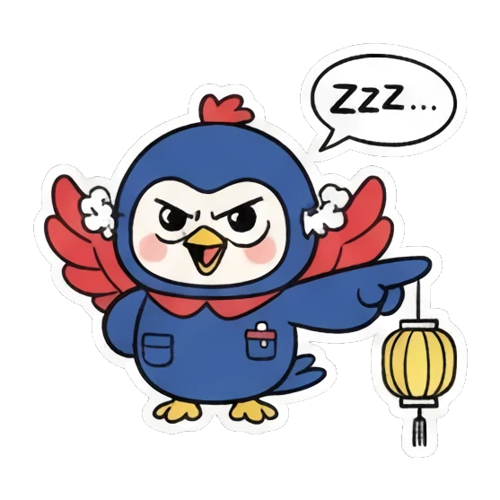 困惑看地图 Blue Bird Doodle Adventures sticker for expressive chats and social replies.