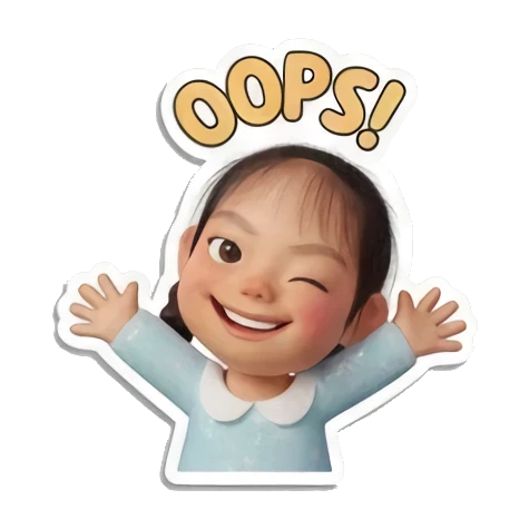 调皮的小女孩 Little Girl Daily Vibes sticker for expressive chats and social replies.
