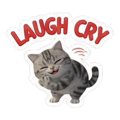 小猫挥手说走开 Festive Tabby Expressions sticker for expressive chats and social replies.