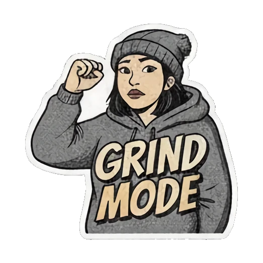 跳舞动作SHUFFLE UP Streetwear Girl Vibes sticker for expressive chats and social replies.