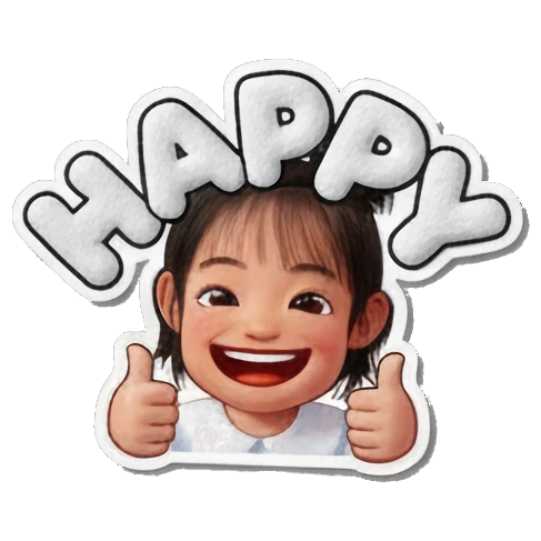 女孩伤心难过 Puffy Little Girl Expressions sticker for expressive chats and social replies.