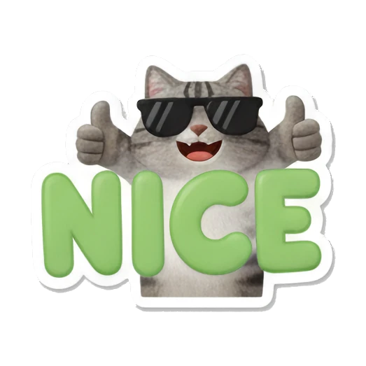 Sticker 14 from AI Sticker Pack, designed for expressive chats, social replies, and everyday reactions.