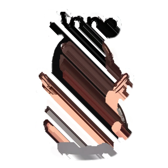 Young woman making an X gesture with arms to show refusal. My Daily Cartoon Life sticker for expressive chats and social replies.
