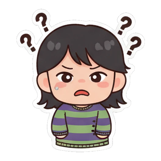 困倦想睡觉 Chibi Girl's Daily Moods sticker for expressive chats and social replies.