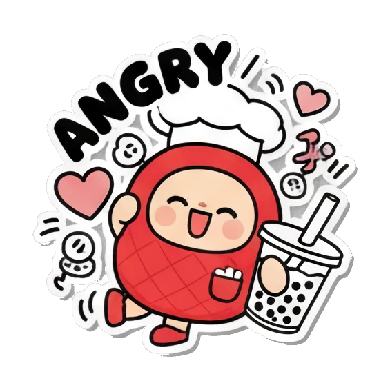 Sticker 8 from AI Sticker Pack, designed for expressive chats, social replies, and everyday reactions.