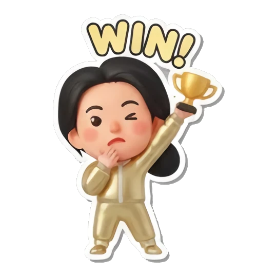 Sticker 16 from AI Sticker Pack, designed for expressive chats, social replies, and everyday reactions.