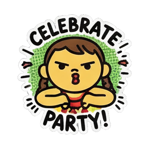 Sticker 8 from AI Sticker Pack, designed for expressive chats, social replies, and everyday reactions.