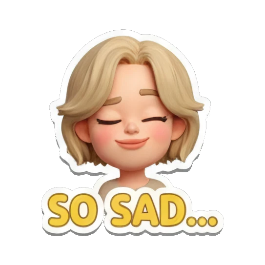 疑惑不解的女孩 Blonde Girl Daily Vibes sticker for expressive chats and social replies.