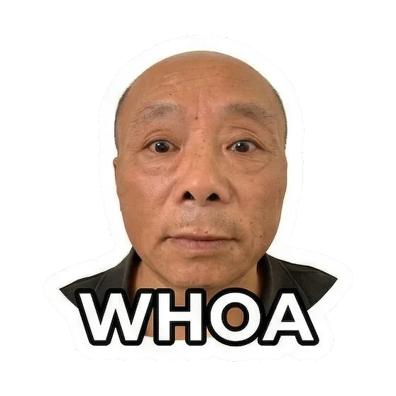 Sticker 14 from AI Sticker Pack, designed for expressive chats, social replies, and everyday reactions.