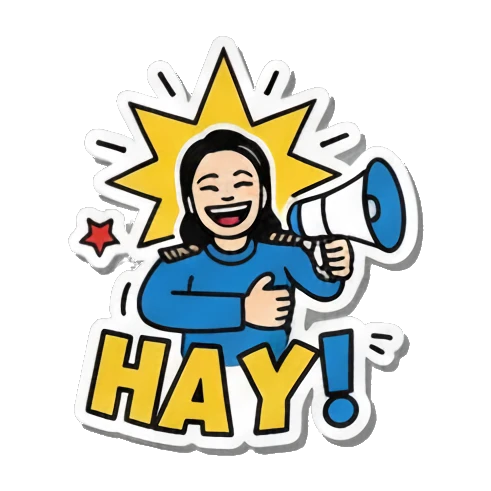 卡通人物表情 Pop Art Girl's Daily Moods sticker for expressive chats and social replies.