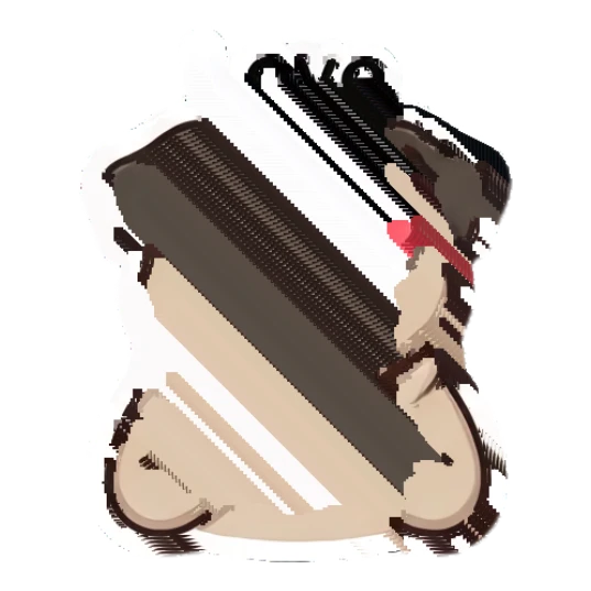 Pug forming a heart shape with hands and love eyes Dapper Pug Daily sticker for expressive chats and social replies.