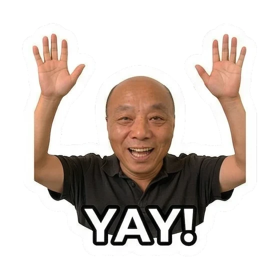 Sticker 15 from AI Sticker Pack, designed for expressive chats, social replies, and everyday reactions.