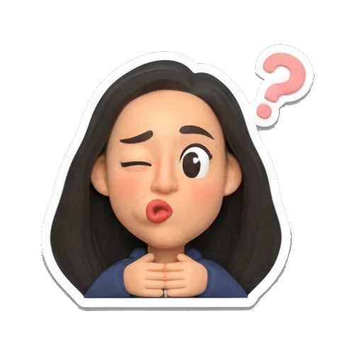 眨眼搞怪的女孩 Daily Moods of a Modern Girl sticker for expressive chats and social replies.