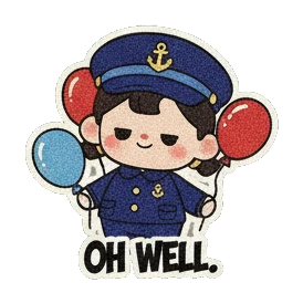 小船长送礼，猜猜看 Little Captain's Party Fun sticker for expressive chats and social replies.
