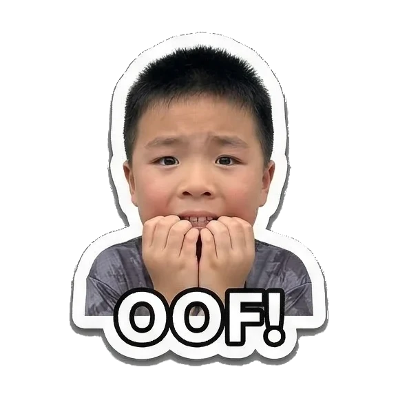 Sticker 16 from AI Sticker Pack, designed for expressive chats, social replies, and everyday reactions.